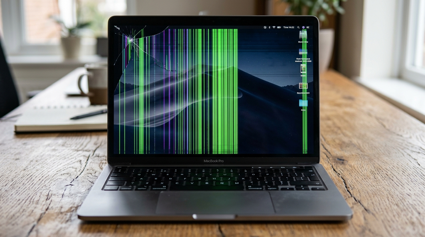 Liquid Retina XDR and Pro Laptop OLED Display Assembly with vertical green lines
